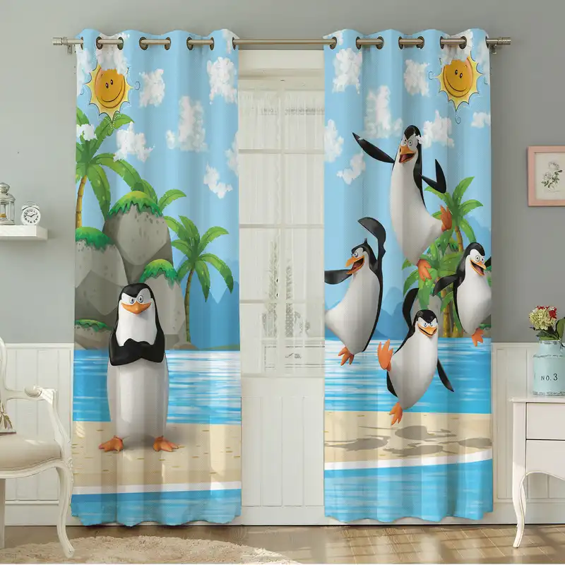 پرده نیروانا طرح کودک مدل مخمل کد 4846 سایز 140×280 سانتی متر