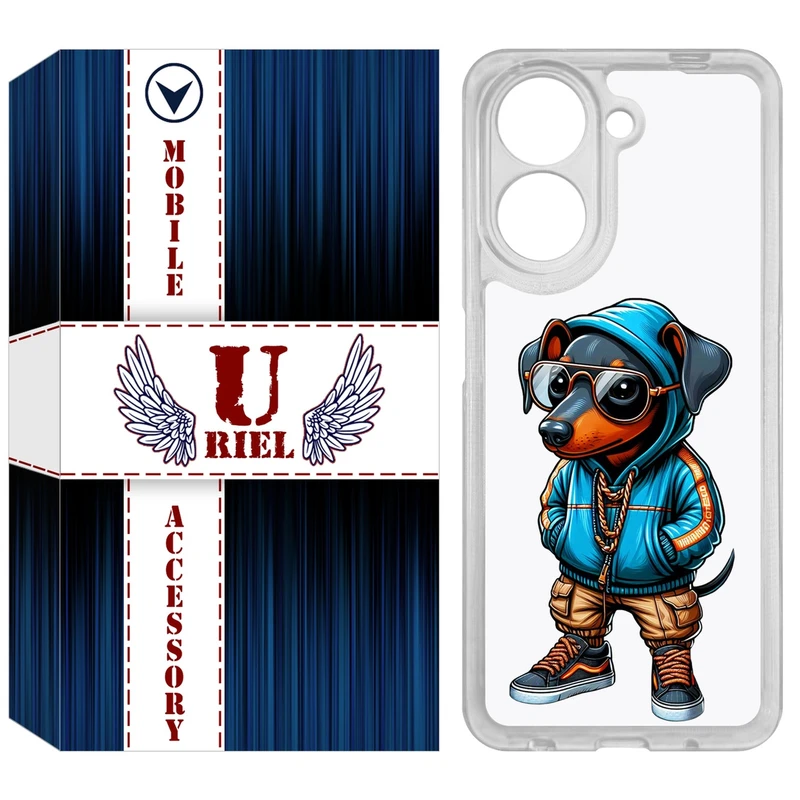 کاور یوریل مدل Clear کد 49 طرح سگ مناسب برای گوشی موبایل شیائومی Redmi A5 4G / Poco C71
