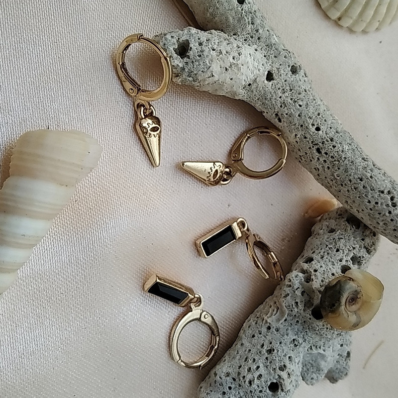 گوشواره زنانه اکسسورایز مدل هندسی کد B3 مجموعه 3 عددی