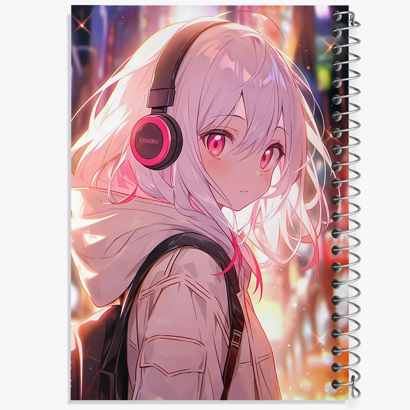 دفتر لیست خرید 50 برگ خندالو طرح دختر انیمه ای کد N1669