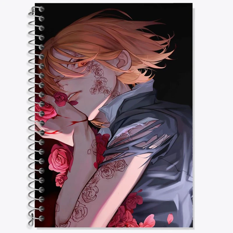 دفتر زبان 50 برگ خندالو مدل دو خط طرح کوگیساکی نوبارا انیمه جوجوتسو کایزن کد 11059