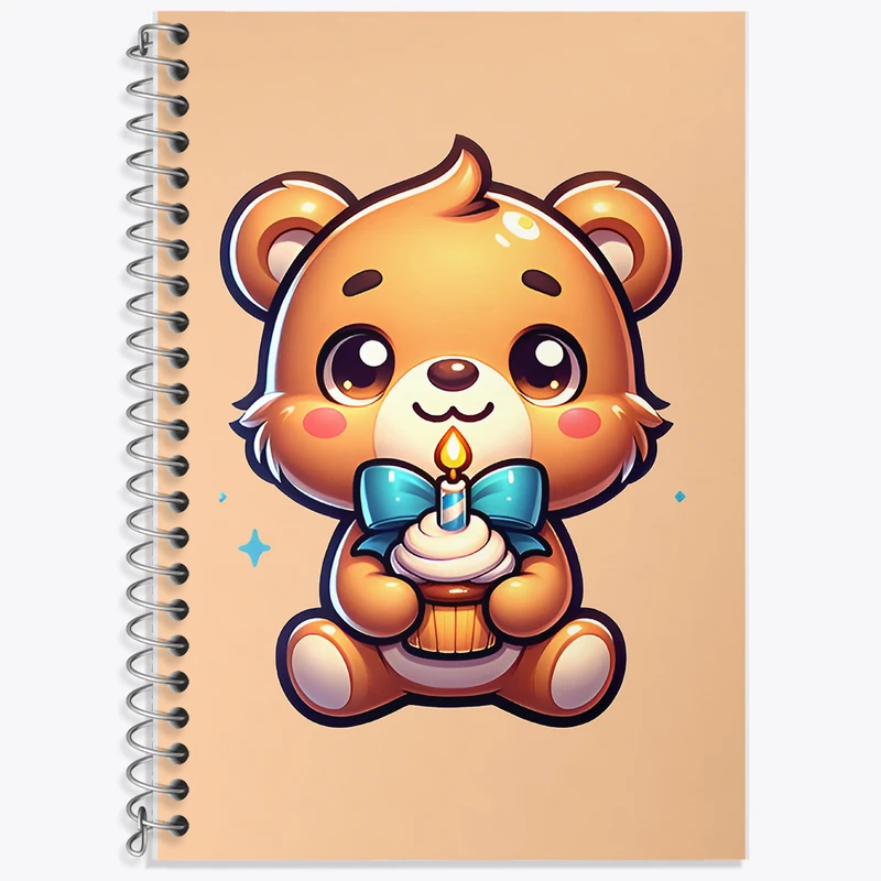 دفتر نت موسیقی 50 برگ خندالو طرح خرس کیوت کد F7737