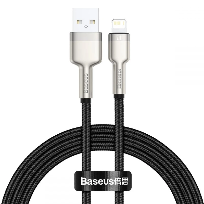 کابل تبدیل USB به لایتنینگ باسئوس مدل CALJK-A01 طول 1 متر