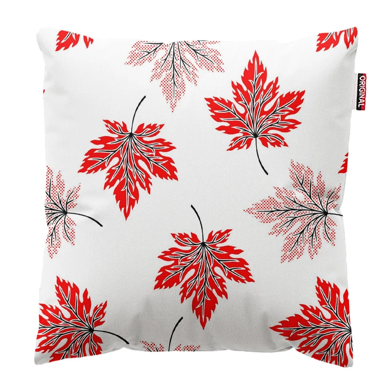   کوسن پاد آفرین طرح برگ کد 3813 سایز 30*30 سانتی متر