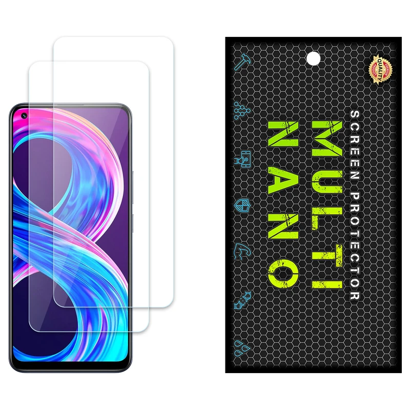 محافظ صفحه نمایش مولتی نانو مدل X-S2N مناسب برای گوشی موبایل ریلمی 8 Pro بسته دو عددی