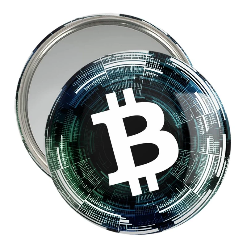 آینه جیبی خندالو مدل ارز دیجیتال بیت کوین  کد 10872