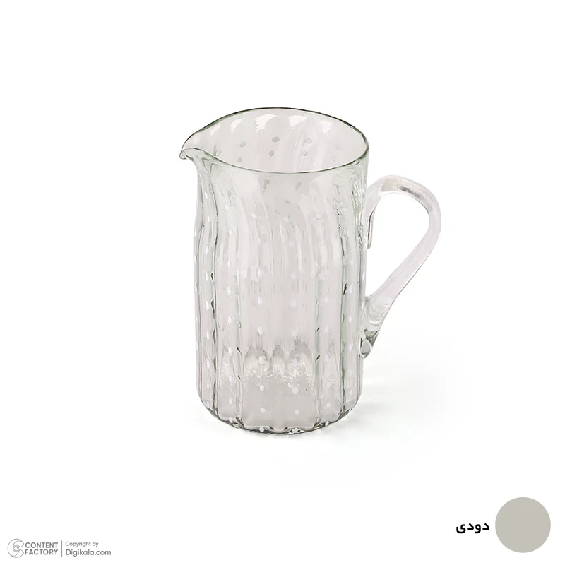 عکس شماره 11 : پارچ شیشه ای بومی مدل نگینی استوانه