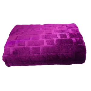 پتو مسافرتی تینا مدل آجری سایز  160 × 220 سانتی متر