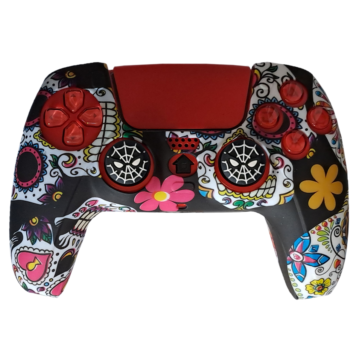 محافظ دسته پلی استیشن 5 طرح گل مدل PS50042 به همراه روکش آنالوگ