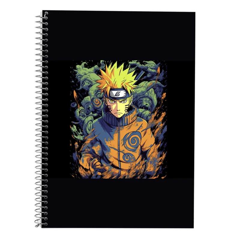 دفتر زبان 50 برگ مدوپد مدل دوخط طرح نارتو narto کد DF10564