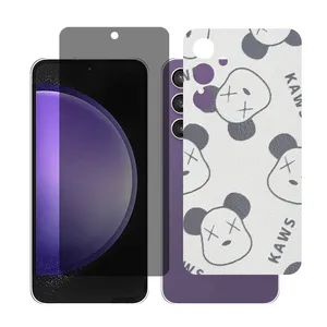 Glass Together model Privacy Screen Protector Suitable for Samsung Galaxy A55 Mobile Phone with Back cover sticker
