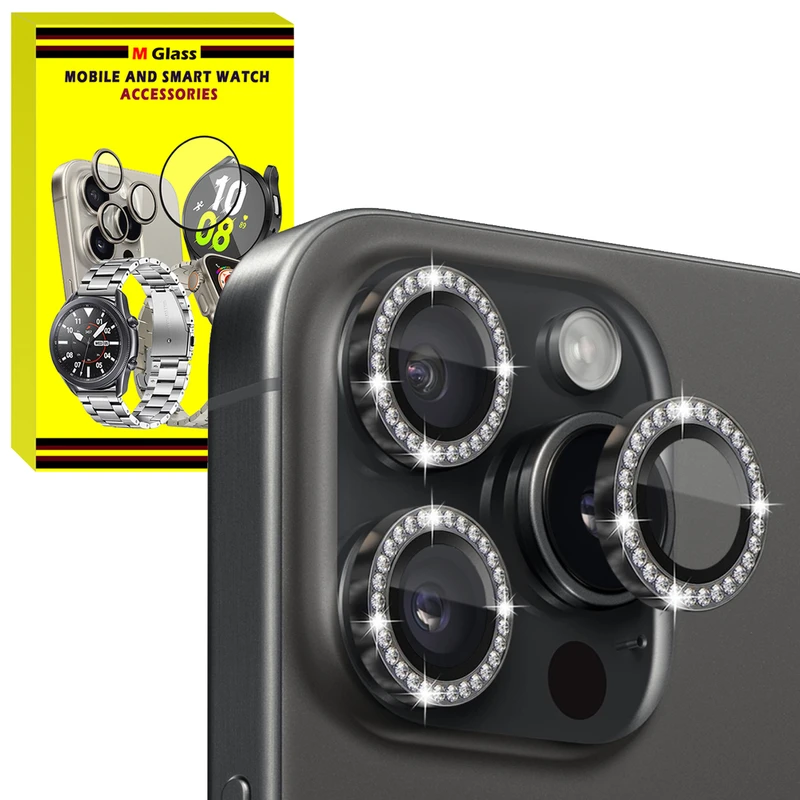 محافظ لنز دوربین فلزی ام‌گلس مدل RNG Diamond MG مناسب برای گوشی موبایل اپل iPhone 11 Pro Max