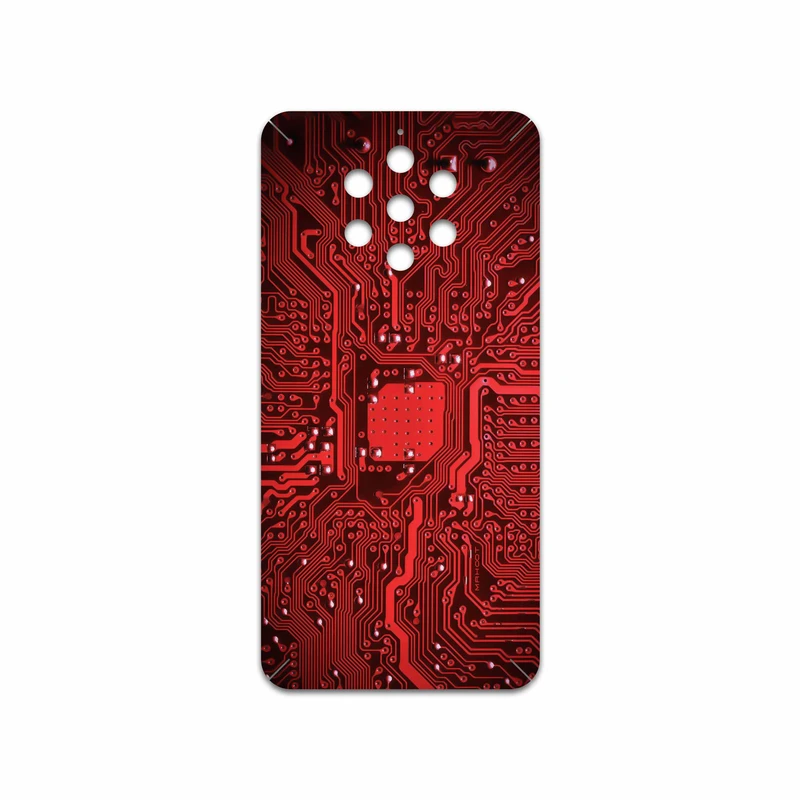 برچسب پوششی ماهوت مدل Red Printed Circuit Board مناسب برای گوشی موبایل نوکیا 9 Pureview