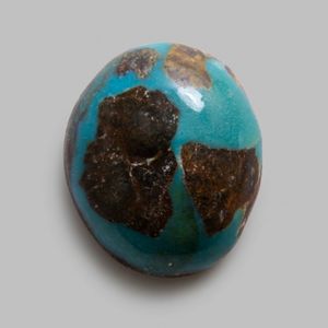 سنگ زینتی فیروزه نیشابور مدل بیضی کد 9903