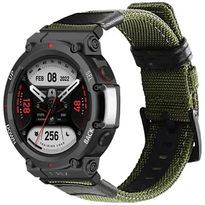 بند اسپریگ مدل Military Canv TRX مناسب برای ساعت هوشمند امیزفیت Trex / Trex Pro (47mm)