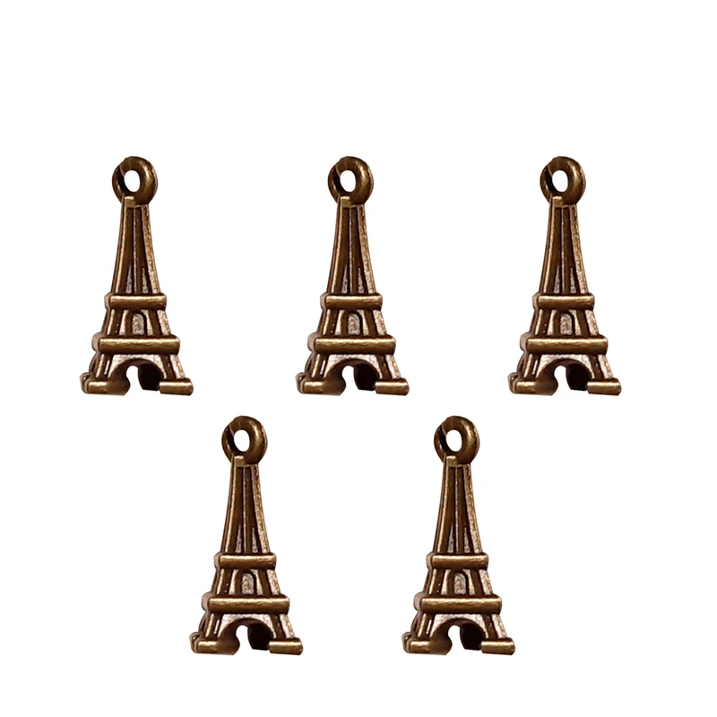 آویز دستبند طرح برج ایفل کد 06 بسته 5 عددی