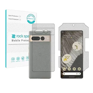  Rockspace HyMTT model Matte screen protector suitable for the Google Pixel 7 pro mobile phone along with the back of the phone
