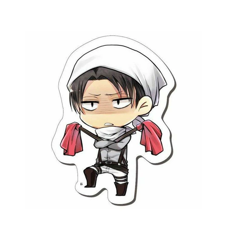 استیکر لپ تاپ و موبایل مدل انیمه طرح اتک ان تایتان لیوای آکرمن attack on titan Levi Ackermann کد 578