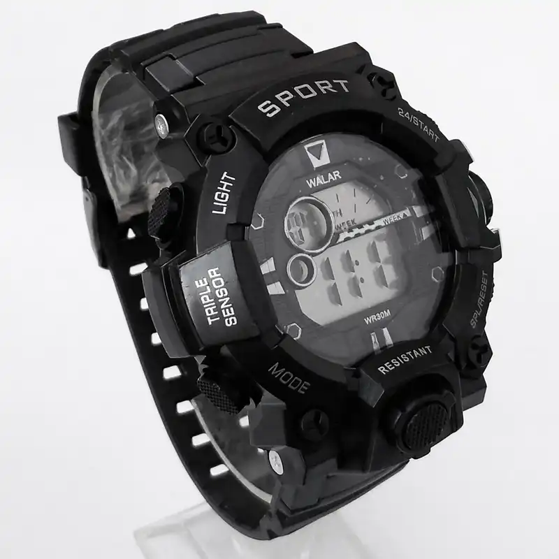 ساعت مچی دیجیتال والار مدل اسپرت ضدآب کرنومتر چراغدار کد 200D