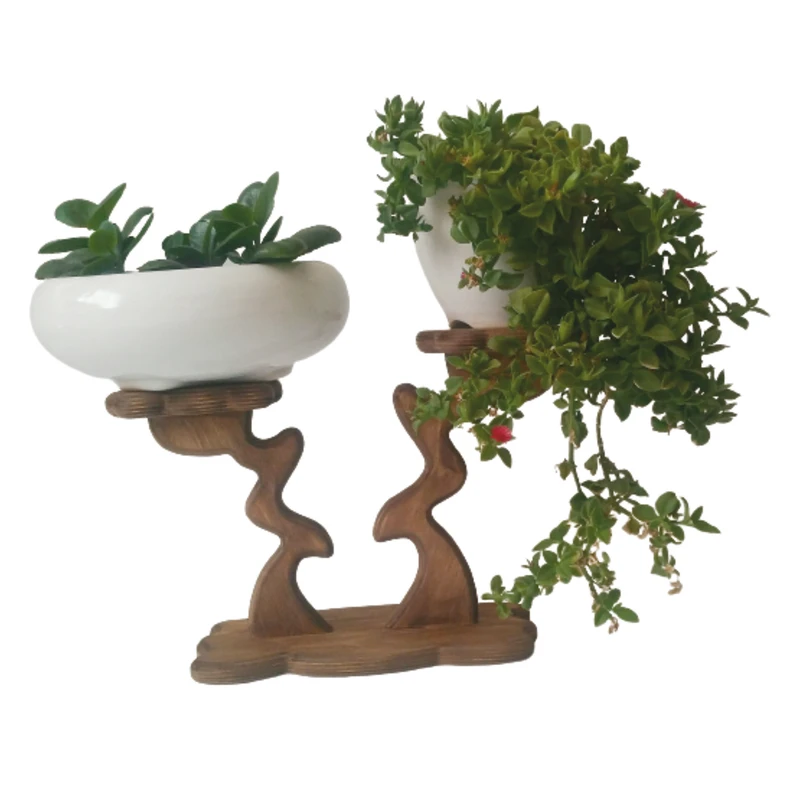 عکس شماره 6 : استند گلدان چوبی مدل هیرکان 002