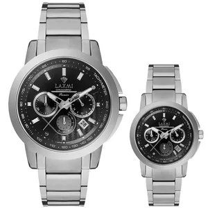 ست ساعت مچی عقربه ای زنانه و مردانه لاکسمی مدل 8501G-8501L-15