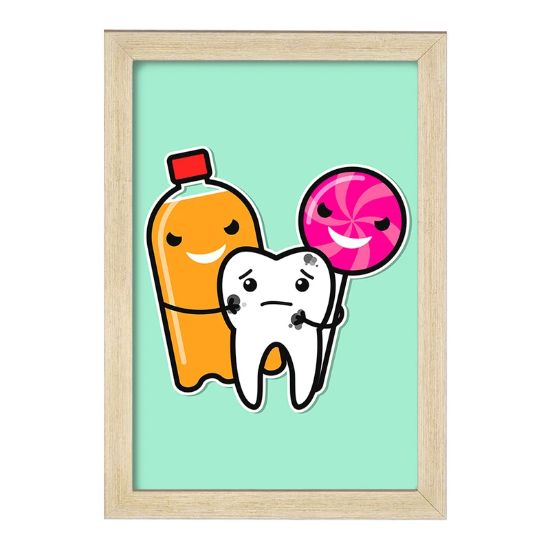تابلو خندالو مدل دندان و دندانپزشکی کودکانه کد 27775