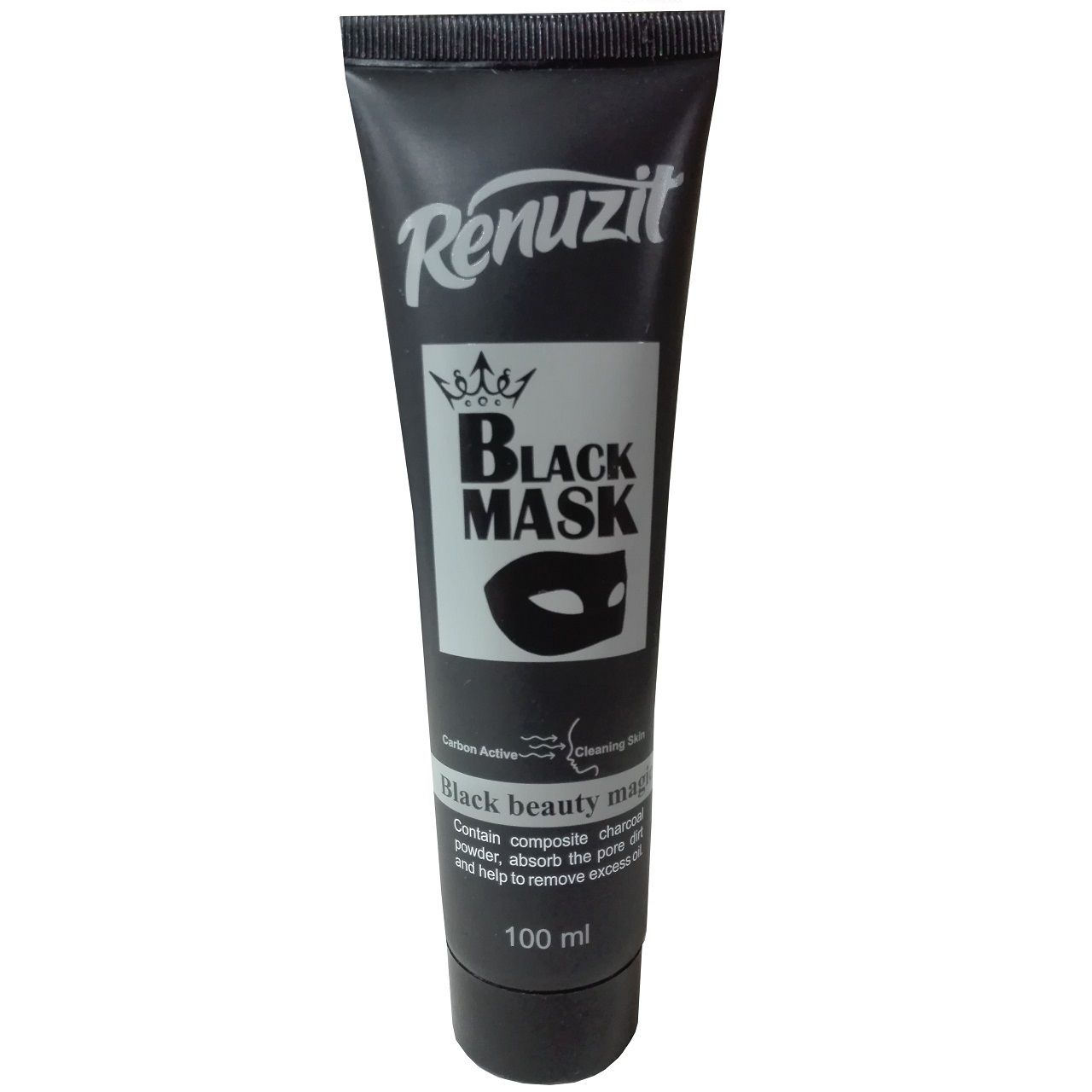 ماسک صورت رینوزیت مدل Black mask carbon active حجم 100 میلی لیتر -  - 1