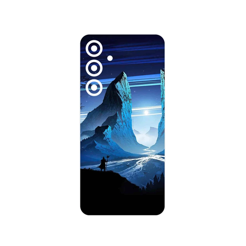 برچسب پوششی ماهوت مدل Blue Mountains Digital Art مناسب برای گوشی موبایل سامسونگ Galaxy S24 FE