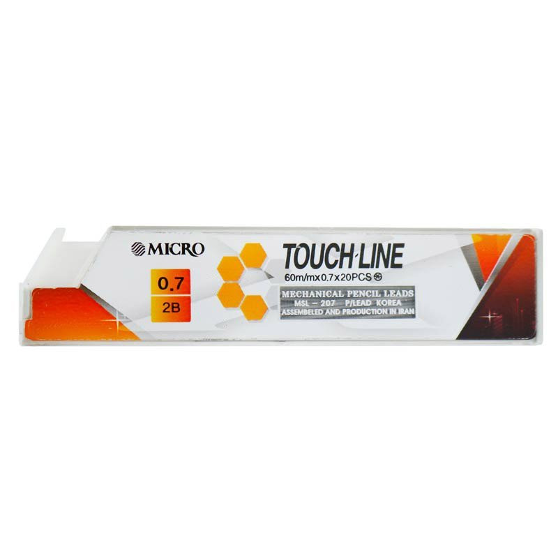 نوک مداد نوکی 0.7 میلی متری میکرو مدل TOUCH-LINE بسته 12 عددی نوک مداد نوکی 0.7 میلی متری میکرو مدل TOUCH-LINE بسته 12 عددی