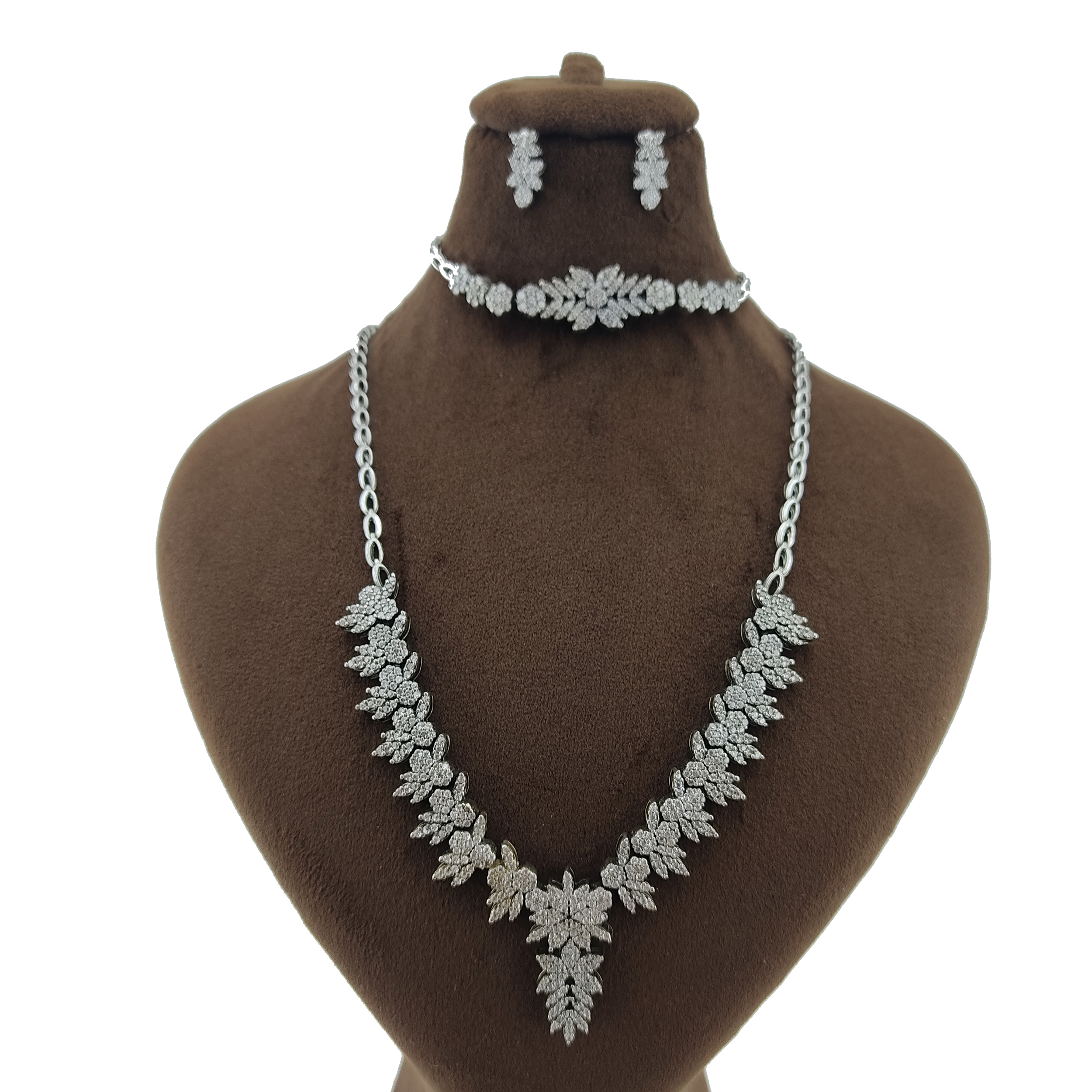 نیم ست نقره زنانه مدل 4043