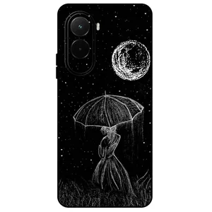Megafone Girl and Moon 1369 Cover For Xiaomi Poco M7 4G