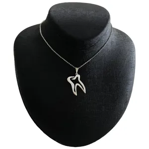 گردنبند نقره زنانه مدل دندان کد G-229