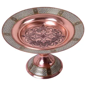  شیرینی خوری خاتم کاری مدل تاج کد 3535