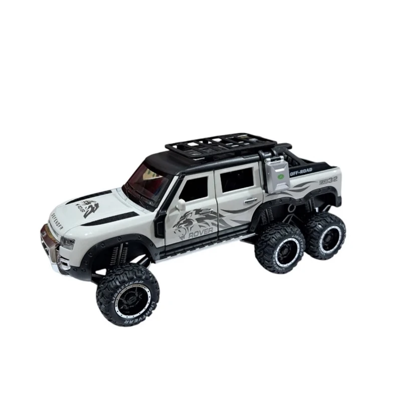 ماشین بازی مدل وانت دیفندر دو کابین شش چرخ