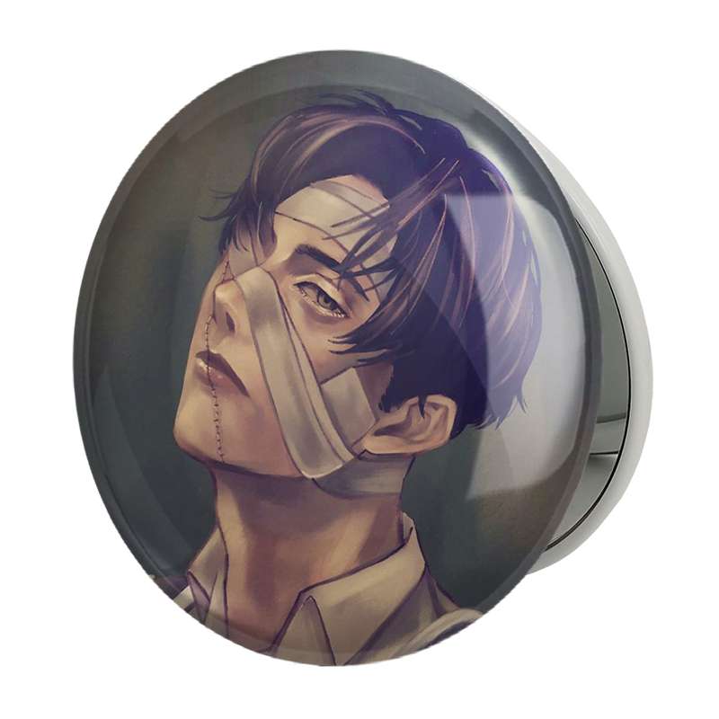 آینه جیبی خندالو طرح لیوای انیمه اتک آن تایتان Attack on Titan مدل تاشو کد 18575