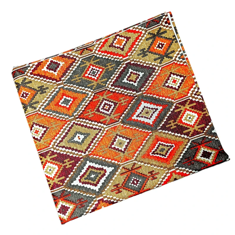 رومیزی طرح گلیم ترک مدل پارچه ای کد A140-T250cm