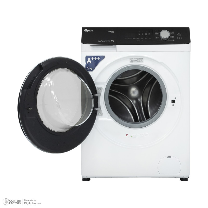 ماشین لباسشویی جی پلاس مدل GWM-M9540W ظرفیت 9 کیلوگرم