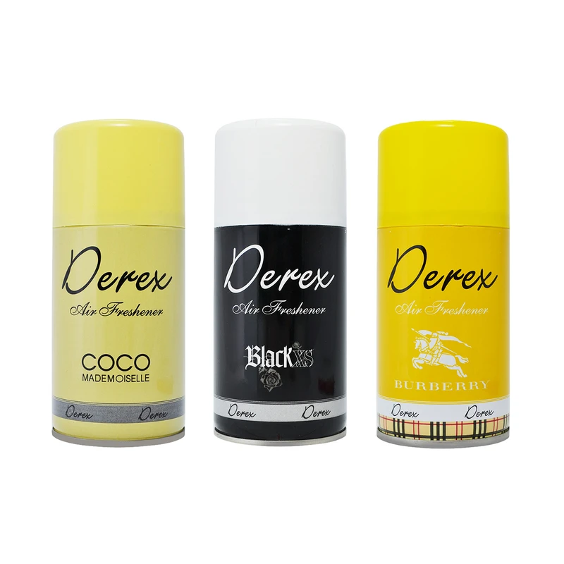 اسپری خوشبو کننده هوا دریکس مدل D01 حجم 260 میلی لیتر مجموعه 3 عددی