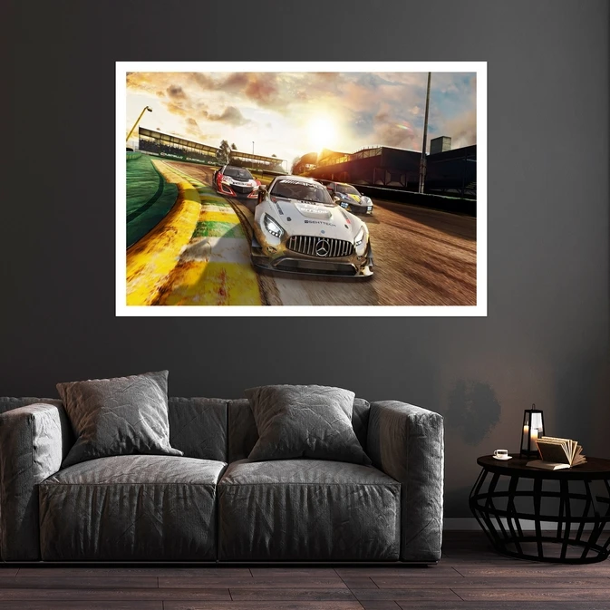 تابلو بکلیت طرح بازی Project CARS 3 مدل قاب شاسی W-s8865