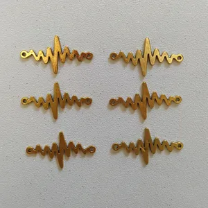 پلاک دستبند طرح ضربان کد HN1542 بسته 6 عددی