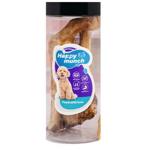 تشویقی سگ مدل پاچه بره  طعم گوشت گوسفند وزن 100 گرم