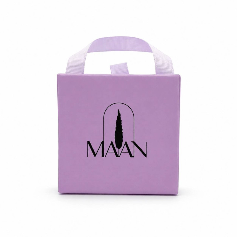 گوشواره بخیه‌ای طلا 18 عیار زنانه مان گالری مدل پاپیون بافت مفتولی کد EA01-0032500 - 2