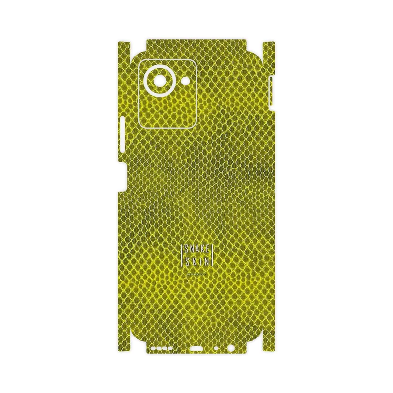 برچسب پوششی ماهوت مدل Yellow Snake Skin-FullSkin مناسب برای گوشی موبایل ریلمی C30s