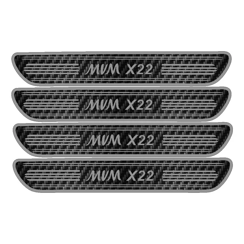 برچسب بدنه خودرو رادیانس مدل کربن کد J15 مناسب برای ام وی ام ایکس 22 بسته 4 عددی