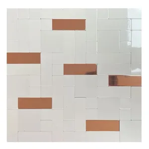 دیوارپوش مدل تایل بین کابینتی پشت چسبدار کد 20071 بسته 6 عددی