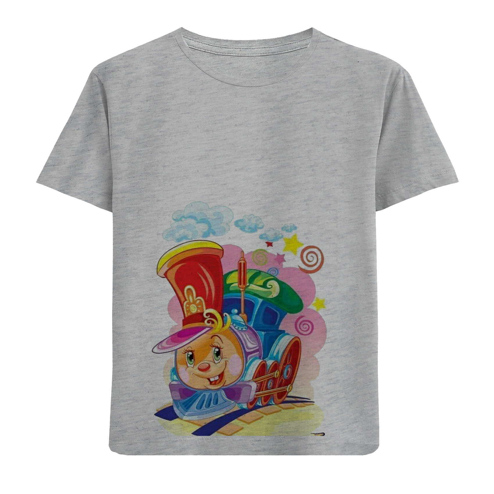 تی شرت آستین کوتاه پسرانه مدل قطار D425