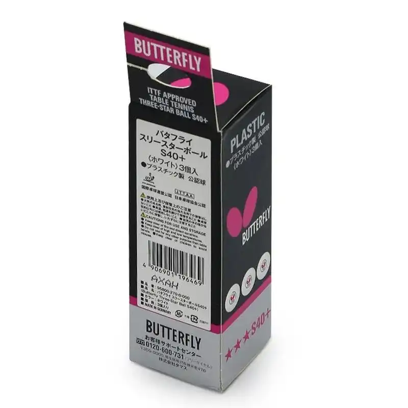 توپ پینگ پنگ باترفلای مدل S-40 NEW بسته 3 عددی