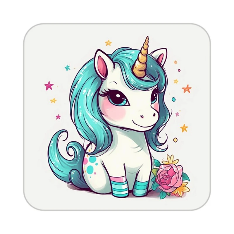 زیر لیوانی کاکتی طرح اسب تک شاخ و یونیکورن مدل mp29594