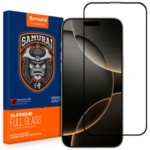 محافظ صفحه نمایش شیشه ای سامورایی مدل Glass Elite مناسب برای گوشی موبایل اپل iPhone 16 Pro 