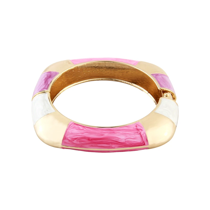 دستبند النگویی زنانه مدل مربع کد 2045